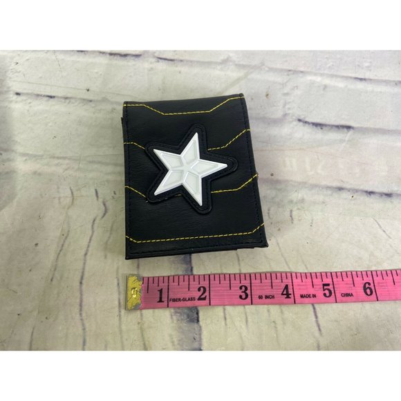 Marvel The Falcon and the Winter Soldier Black PU Faux Leather Bi-Fold Wallet - Picture 9 of 10